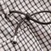 Women's European and American Style Simple Stand-up Collar Plaid Coat Pleated Coats