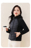 Women's Short Lightweight Down Cotton Coat Autumn Winter Stand-up Collar Zipper Puffer Parkas Jacket Casual Windproof