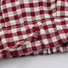 Guobioziy Women's Jacket Autumn Plaid Long-Sleeve Drawstring Loose Jacket Parka Casual Versatile