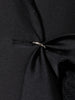 Women Black Irregular Mesh Big Size Long Elegant Blazer Lapel Long Sleeve Jacket Spring Autumn 7AB4743