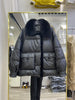 Lagabogy Winter Women Real Fox Fur 90% White Duck Down Jacket Short Puffer Coat Female Vintage Mink Fur Patchwork Parka