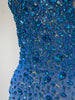Rhinestones Sexy Mesh See Through Bodycon Dress Women Birthday Evening Cocktail party Gown Red Carpet Club Stage Outfit