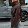 Elegant High Waist Jacket Stand Collar Double-breasted Belt Short Coat Autumn Winter Women Commute Evening Party Outfit