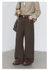 Women Pants Solid High Waist Loose Retro Cotton Wide Leg Denim Jeans Female Trousers for Woman Spring Autumn
