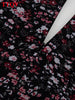Autumn Loose Print Women's Dress Square Collar Long Sleeve Mini Dresses Elegant Classic Pleted Female Dress