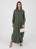 Abaya Dress Muslim Robe Abaya Ramadan Ladies Long Sleeve Islamic Dress Middle East Abayas Women Clothing Without Hijab