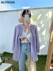 Casual Loose Lapel Ladies Suit Jackets Full Sleeve Single-breasted Solid Female Blazer Tops Spring Women Outwear