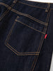 Fall Women‘s High Rise Raw Denim Barrel Leg Jeans, Slim Straight Horseshoe Trousers for Modern Minimalist Style