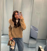 Slim Knit Cardigan Hoodies Women Autumn Solid Long Sleeve Sweater Coats Winter Street Vintage Basic Hoodie