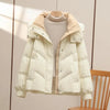 2026New Winter Hooded Down Cotton-Padded Jacket Women's Loose All-Match Thicken Warm Parkas Short Coat Female Casual Ladies Tops