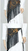 American Style Women's Belt Spliced Tassel Bandage Waistband All-match Shirt Dress Female Spring 2DC1589