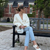 Women's Knitted Cardigan Solid Full Sleeve V Neck Ribbed Autumn Coat Commute Female Knitwear Cardigan Tops