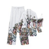 Women's Floral Printed Pants Set 3-pieces Blazer & Corset Crop Top & Wide-leg Pant Spring Chic Lady Party Outfits