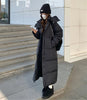 Padded Women Jacket Windproof Warm Winter Long Parkas Overcoat Loose Casual Hoodie Coat Skiing Outerwear Длинные п