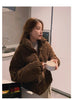Women Parkas Turtleneck Full Sleeve Thick Coats Short Coat Solid Zipper Spliced Jackets Pocket Casual Elegant Lady Winter