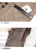 Autumn Winter Plaid Cotton Jacket Women's Warm Temperament Polo Collar Wool Coat Female Long Parkas Overcoat