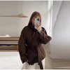 Spring Lace Up Trench Coat Women Solid Loose Large Lapel Long Sleeves Short Windbreaker Chic High Street Lady Outerwear