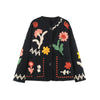 Chic Embroidery Pink Lace Up Woman Short Coat Casual Long Sleeves V Neck Jacket Autumn Lady Commuter Street Outerwear