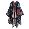 Winter Poncho Women Capes Scarf Imitation Cashmere Ladies Scarves Warm Shawls Wraps Woman Ponchos Bufanda Mujer Foulard
