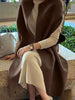 Spring Winter Woolen Women Coat Solid Elegant Vintage Thick Korean Batwing Style Chaqueta Mujer 2R8845