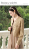 Tweed Short Coats for Women French Camel Wood Ear Collar Bead Autumn Retro Quality Jackets 2243185796