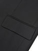 Women Black Organza Ruffles Big Size Blazer Lapel Long Sleeve Loose Fit Jacket Spring Autumn 1DE392101