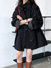 Temperament Short Trench For Women Lapel Single Breasted Solid Color Pockets Design Coat Spring Autumn 2Z2225