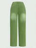 Women's Multi-Button Wide Leg Casual Jeans - High-Quality Denim Pants for Stylish Comfort