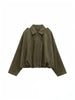 Fall Winter Women's Bomber Jacket Lapel Long Sleeve Zipper Suede Jacket Women High Street Jackets Coats Outerwears