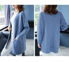 Knitted Shirt Casual Long Sleeve Loose Medium Length Outwear Sweater Coat Women Autumn Knitwears Cardigan Mujer