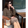 Ladies Woolen Coat Autumn Winter High-Quality Casual Temperament Short Coats Women's Slim Wool Coat Solid Color Lady Outerwear