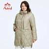 Women's Winter Jacket Plus Size Women Parka Long Down Jackets Hooded Diamond Quilted Coat Female Clothing Split Hem