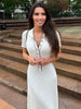 Women's High Waist Knitted Rib Slim Maxi Dress Casual Loose Elegant Temperament Long Dress for Autumn Femme Solid Color Dress