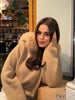 Slim Knit Cardigan Hoodies Women Autumn Solid Long Sleeve Sweater Coats Winter Street Vintage Basic Hoodie