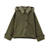 Green Warm Winter Hooded Jackets Women's Autumn Outdoor Oversized Bomber Jacket Coats Demi-Season Windbreak Outerwears