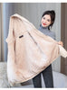 Add Velvet Padded Coat Women Winter Hooded Outerwear Ladies Warm Cotton-Padded Jacket Overcoat Short Female Top
