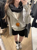 Autumn Winter Casual Loose Long Sleeve Sweater Women Korean Solid Elastic Knit Cardigan Retro Thin Hooded Knitted Coat
