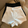 Women Shorts Mooyufon Black Shorts Women Harajuku Elegance High Waisted Shorts A Line Slim Casual Girl Straight Pants Sexy