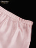 Loose Pink Satin Women's Two Pieces Set Elegant Long Sleeve Blazer With High Waist Maxi Skirt Set Female