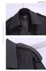 Women's Trench Coats Spring Autumn Mid-length Slim Outerwear Double-breasted Belt Long Sleeves Windbreaker