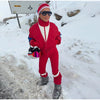 Winter Women's One‑piece Ski Suit Hooded Zipper Pocket Full Sleeve Coat Pant Suits Lady Warm Vacation Skiwear