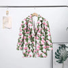 3d Flower Blazer Coat Women Casual Long Sleeve Lapel Single Breasted Loose Jacket Female Autumn Winter Chic Lady Outwear