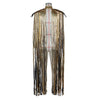 Sparkly Wing Fringe Tassel Patchwork Shawl Women Vintage Cosplay Cape Ponchos Bohemian Cardigan Cloak Boho Capes Streetwear