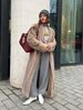 Women Thick Faux Fur Coat Lapel Hidden Button Loose Elegant Lady Outerwear Female Street Warm Commute Overcoat