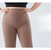Plus Size Fit Yoga Flared Trousers for Women Semaless Two Sides Pocket Leggings High Waist Push Up Butt Gym Trainning Leggings