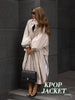 Women's Brown Stand Up Collar Long Long Trench Coat Lantern Sleeve Side Slit Loose Windbreaker Spring Autumn Coat