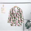 3d Flower Blazer Coat Women Casual Long Sleeve Lapel Single Breasted Loose Jacket Female Autumn Winter Chic Lady Outwear