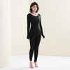 Winter Women Thermal Underwear Seamless Comfortable Double-layer Thermal Underwear Ultra-thin Autumn Clothes Pants Base Set