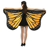 1pc Womens Butterfly Wings Polyester Butterfly Cape for Stage Dress-up Shawl Cloak Fancy Dress Costume 150x70cm