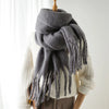240x38cm Women's Cashmere Winter Scarf - Soft Warm Pashmina Wrap, Thick Long Shawl with Tassels, Elegant Poncho Blanket